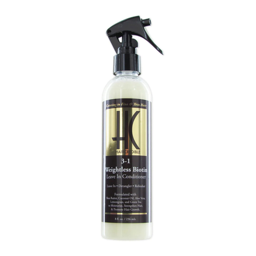 Haircredible 3 in 1 Weightless Biotin Leave In Conditioner 8Oz (236ml)
